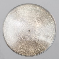 CEILING-WALL LAMP FLSK BRASS SILVER PLATED 60 - WALL LAMPS